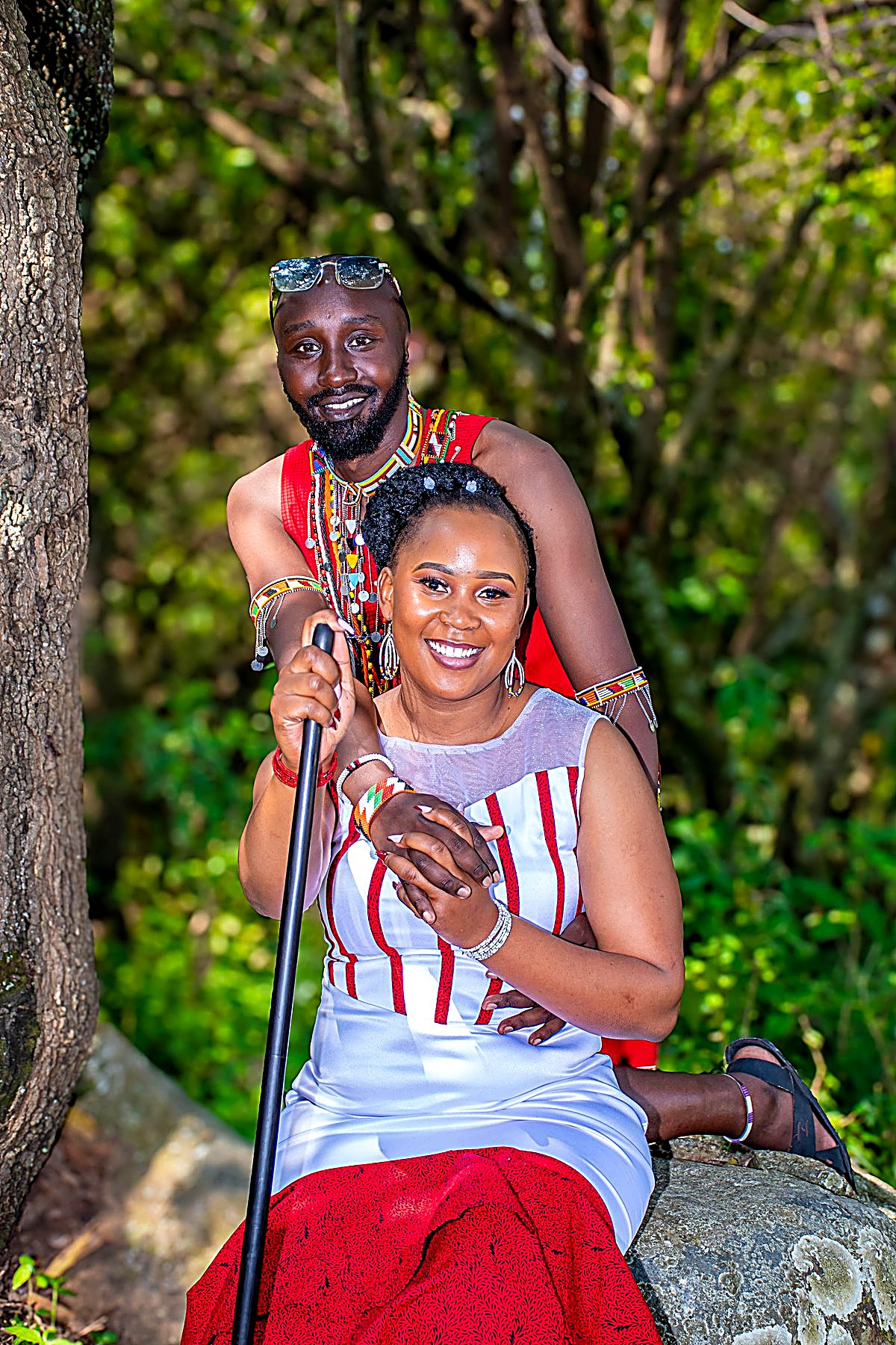 Traditional couple portrait