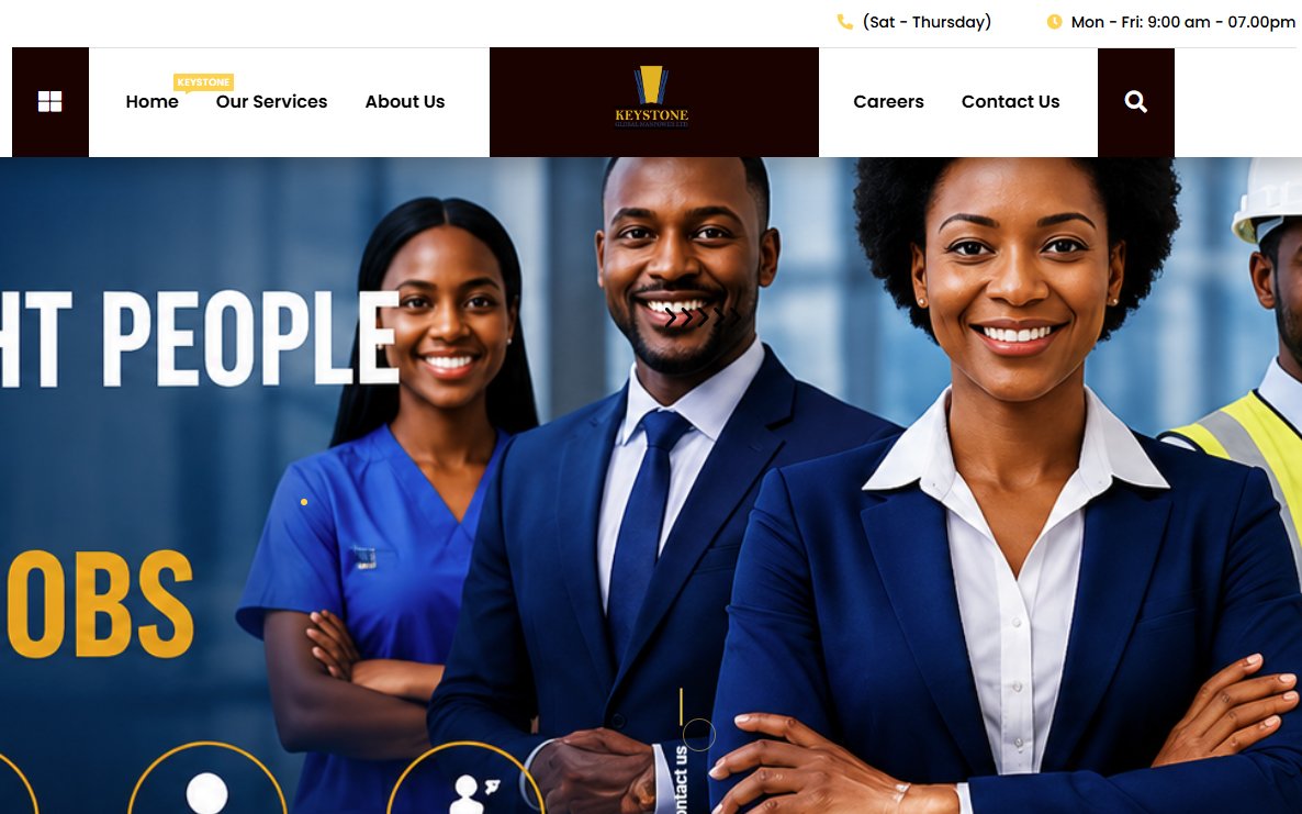 Keystone Manpower website screenshot